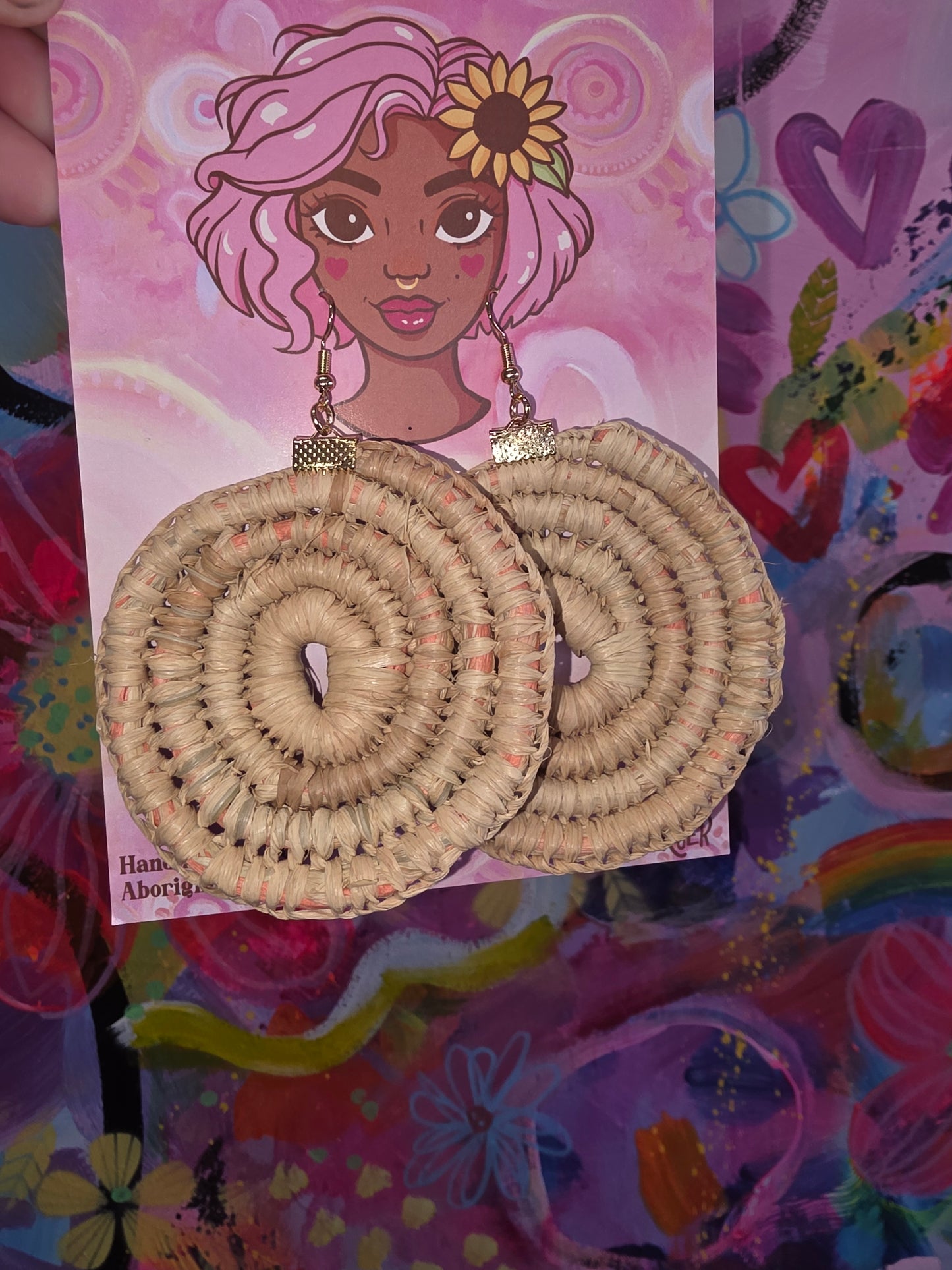 Woven earrings - Bobbi Lockyer