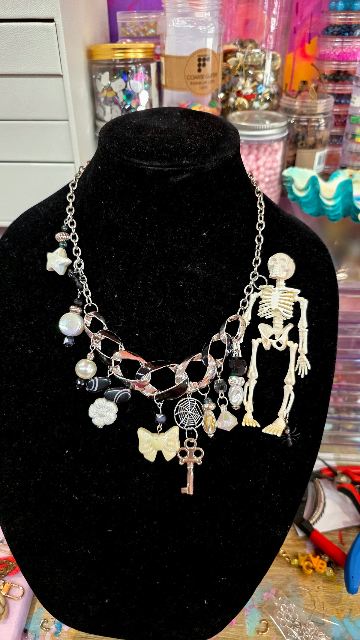 Spooky Season trinket necklace