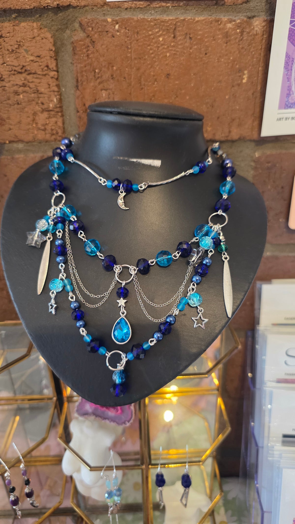 Celestial Gemstone & Charm Necklace