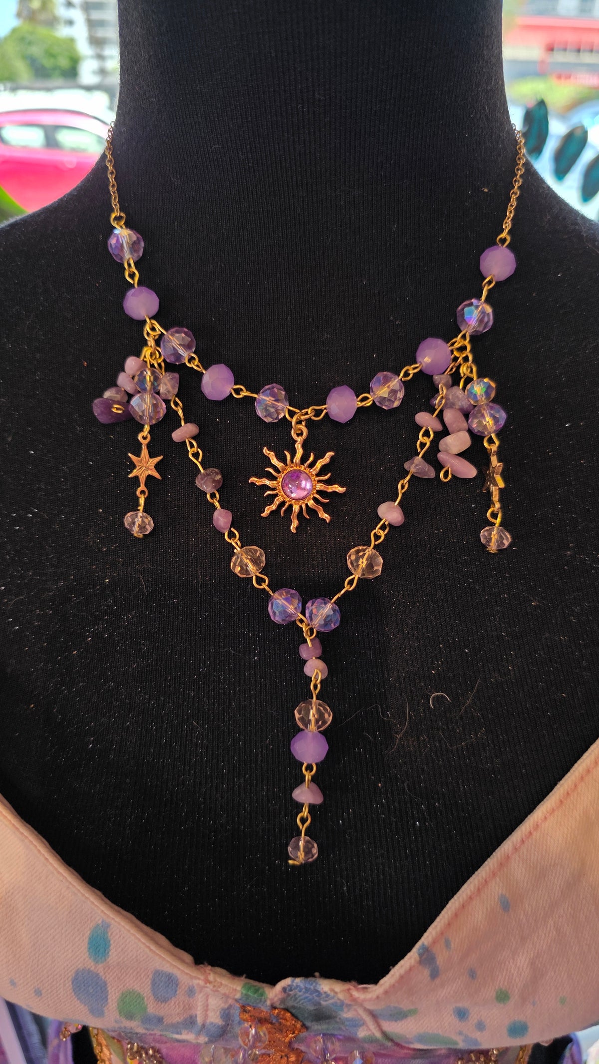 Celestial Gemstone & Charm Necklace