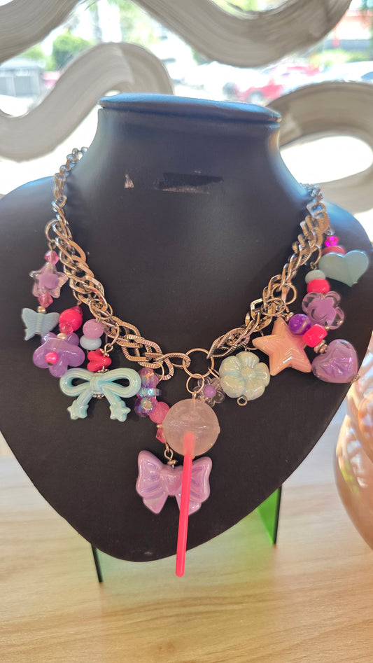 Sweet as candy trinket necklace