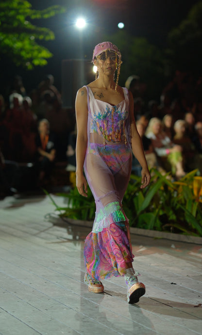 Country to couture mermaid runway look