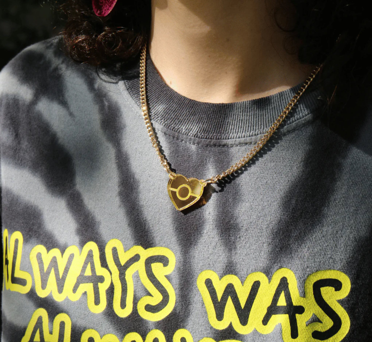 Haus of Dizzy Aboriginal heart earrings and necklace set