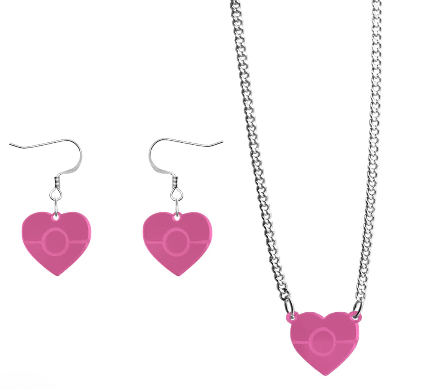 Haus of Dizzy Aboriginal heart earrings and necklace set