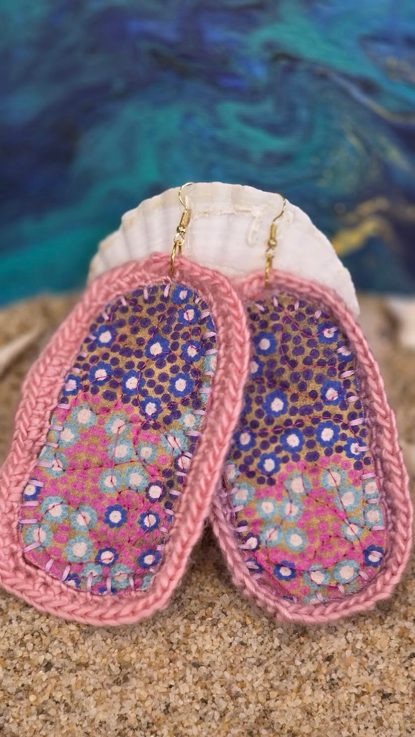 Hand sewn earrings