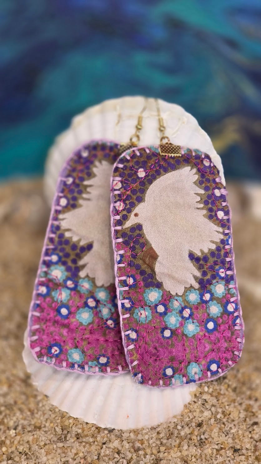 Hand sewn earrings