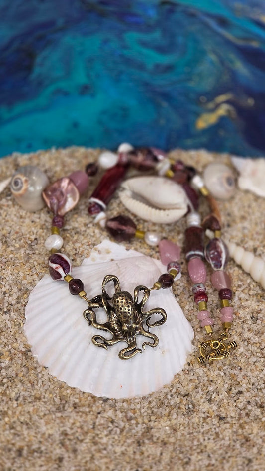Octopus garden necklace