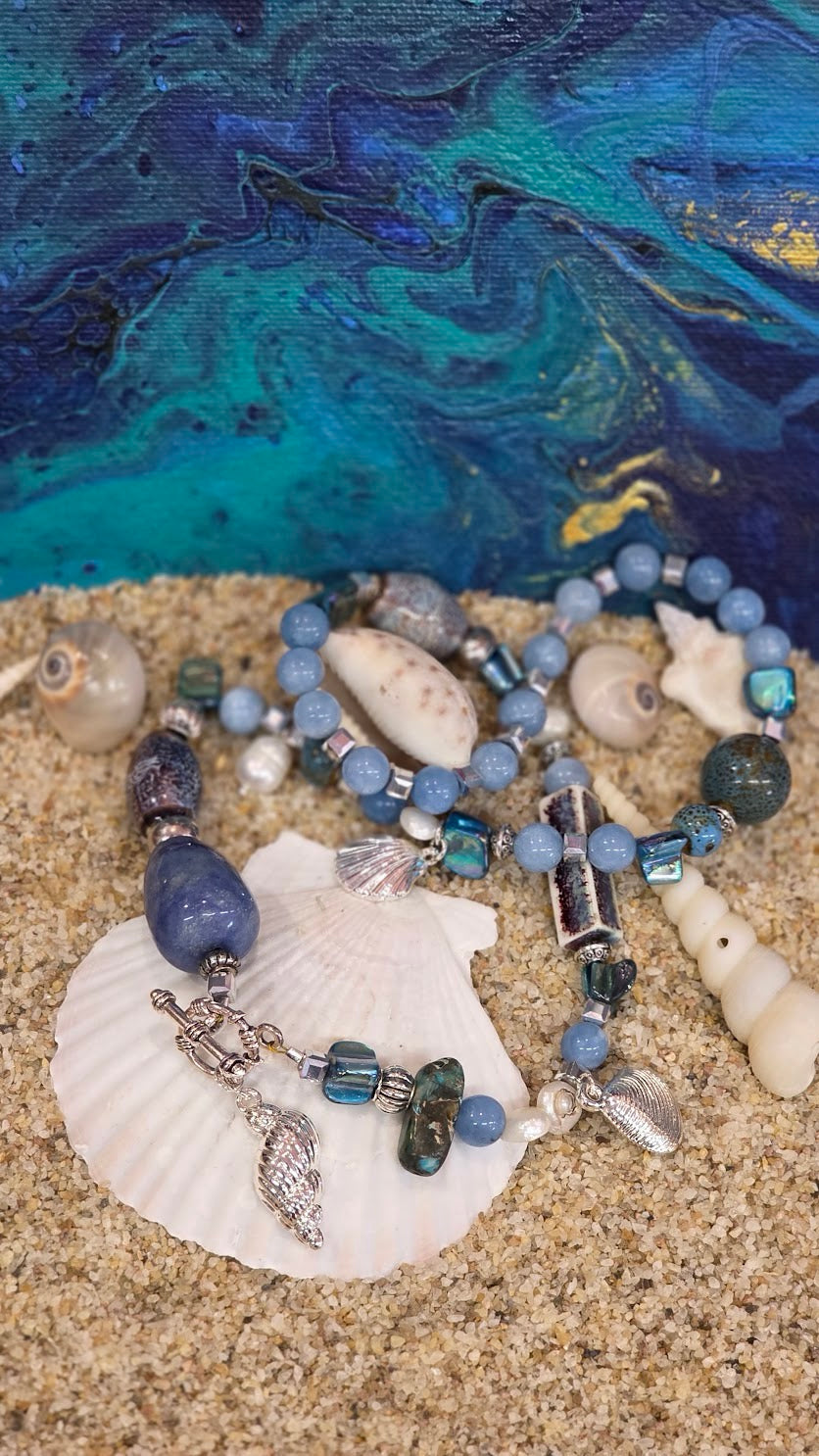 Ocean blue necklace