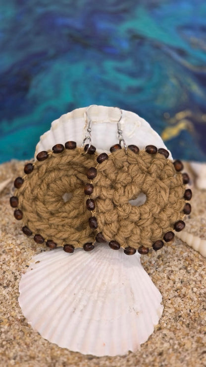 Hand sewn earrings