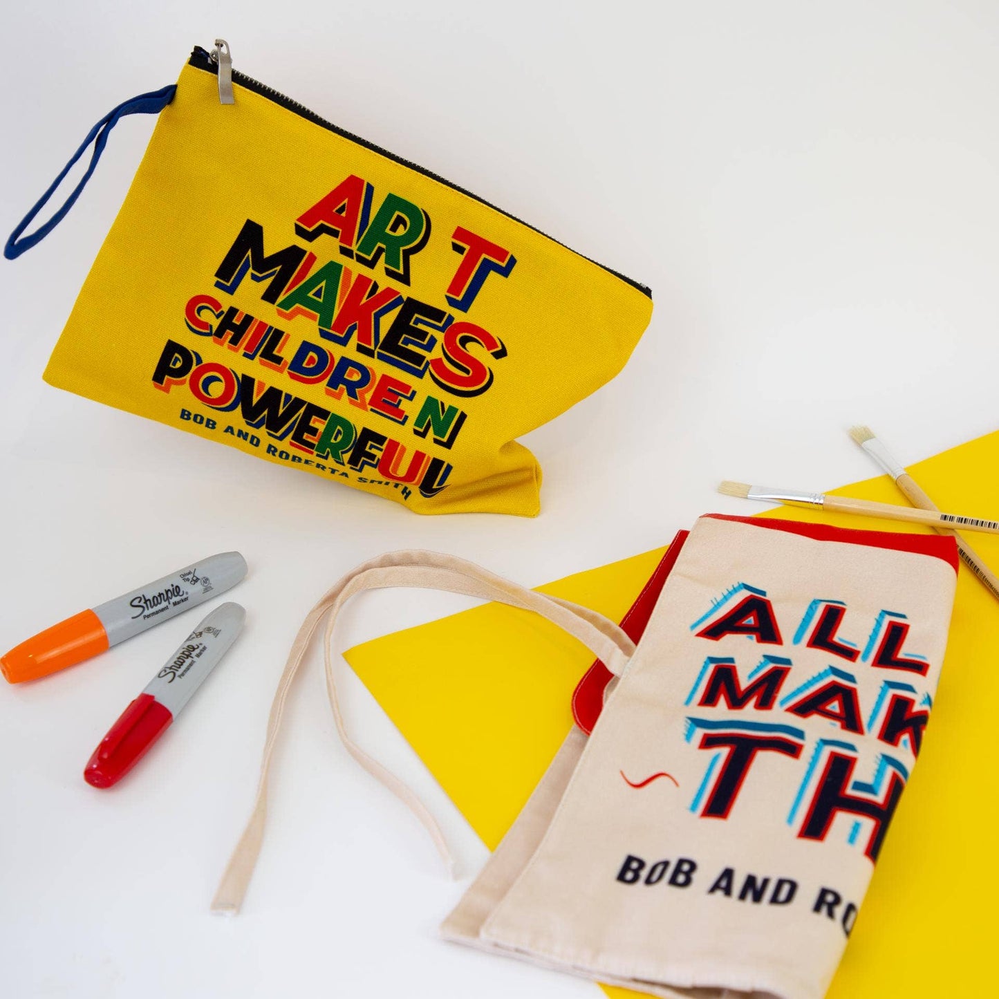 Art Makes Children Powerful Pencil Case x Bob and Roberta Sm