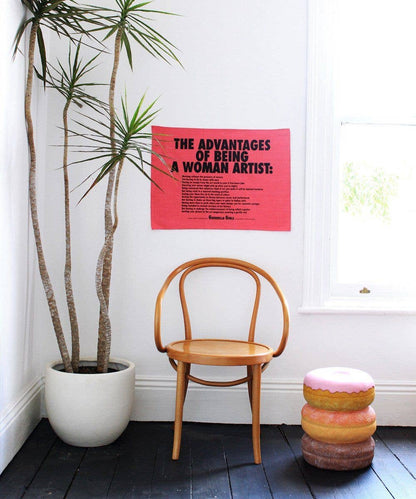 Advantages of Being a Woman Artist Tea Towel x Guerrilla Girls