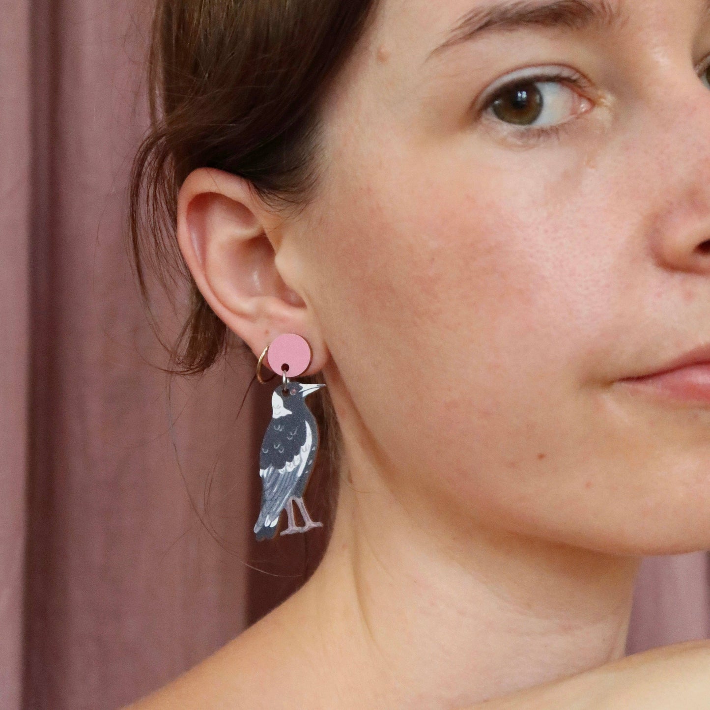 Earrings - Magpie Australian Bird