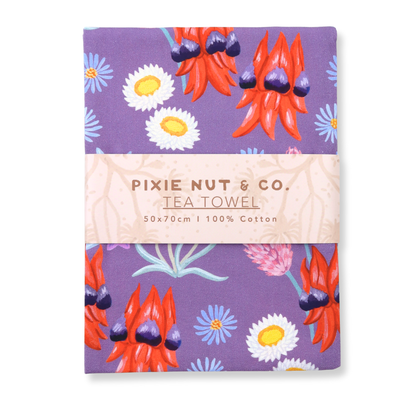 Australian Tea Towel - Desert Wildflower