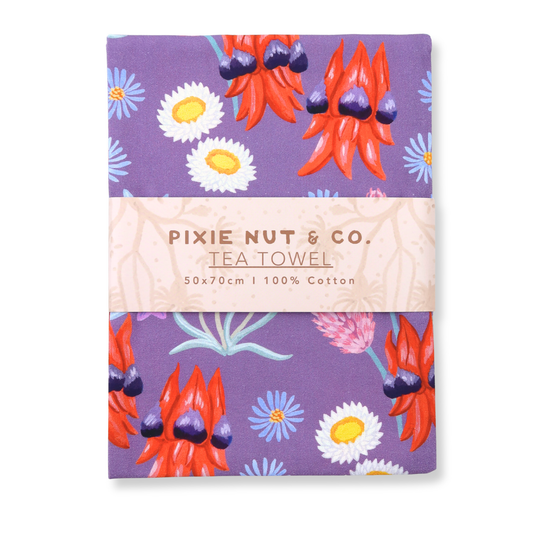 Australian Tea Towel - Desert Wildflower