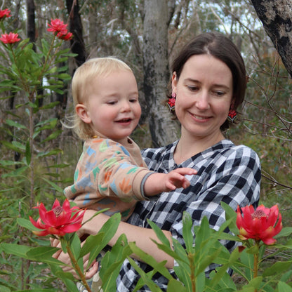 Earrings - Waratah Australian Wildflower