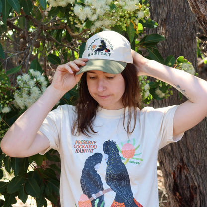 Wildlife Cap - Black Cockatoo | Australian Embroidered Cap