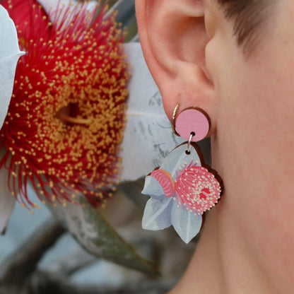 Earrings - Mottlecah Australian Wildflower